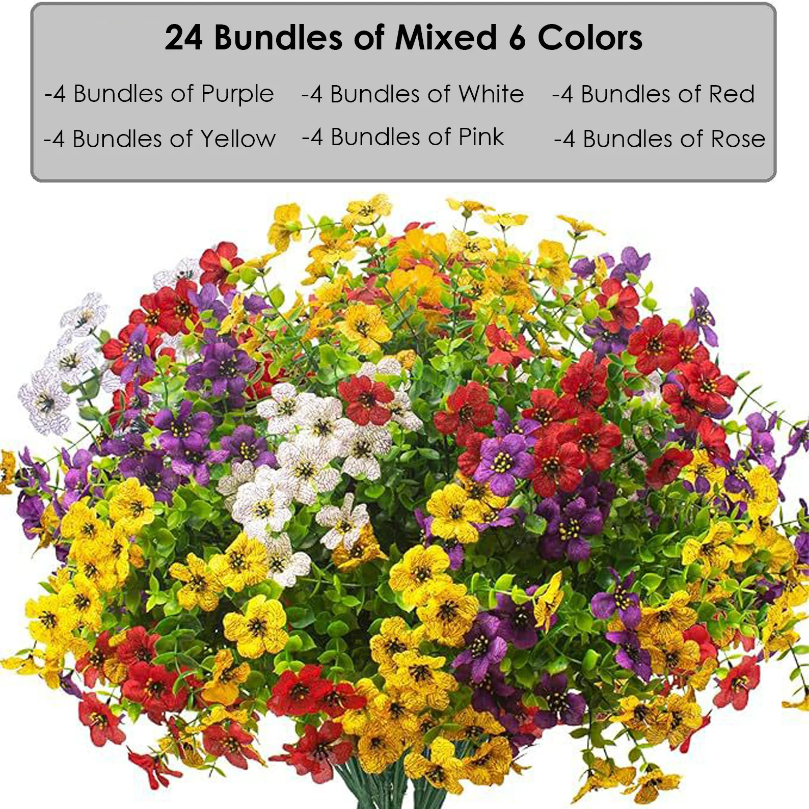 💖Mother's Day Hot Sale 49%OFF🌺UV Resistant Colorful Artificial Flower - Image 22