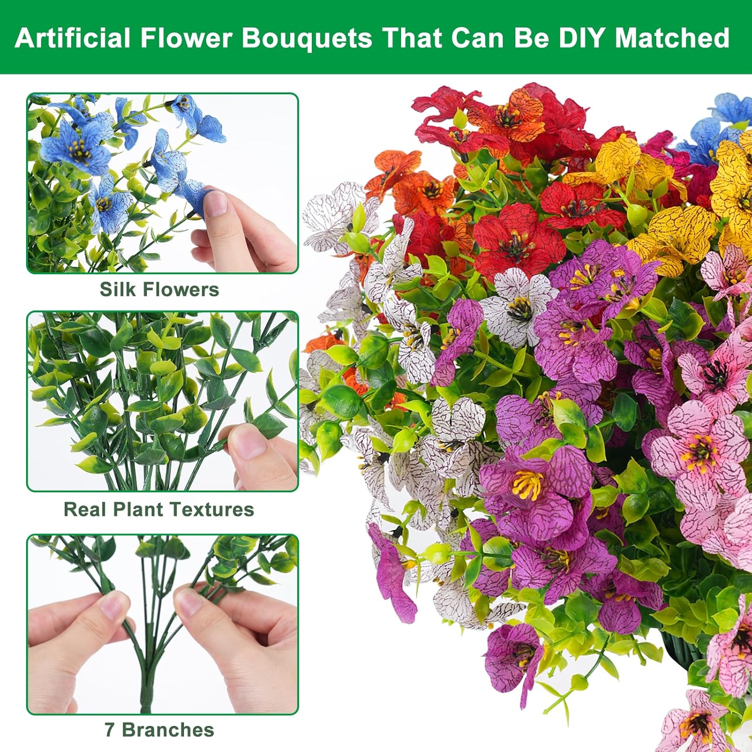 💖Mother's Day Hot Sale 49%OFF🌺UV Resistant Colorful Artificial Flower - Image 3