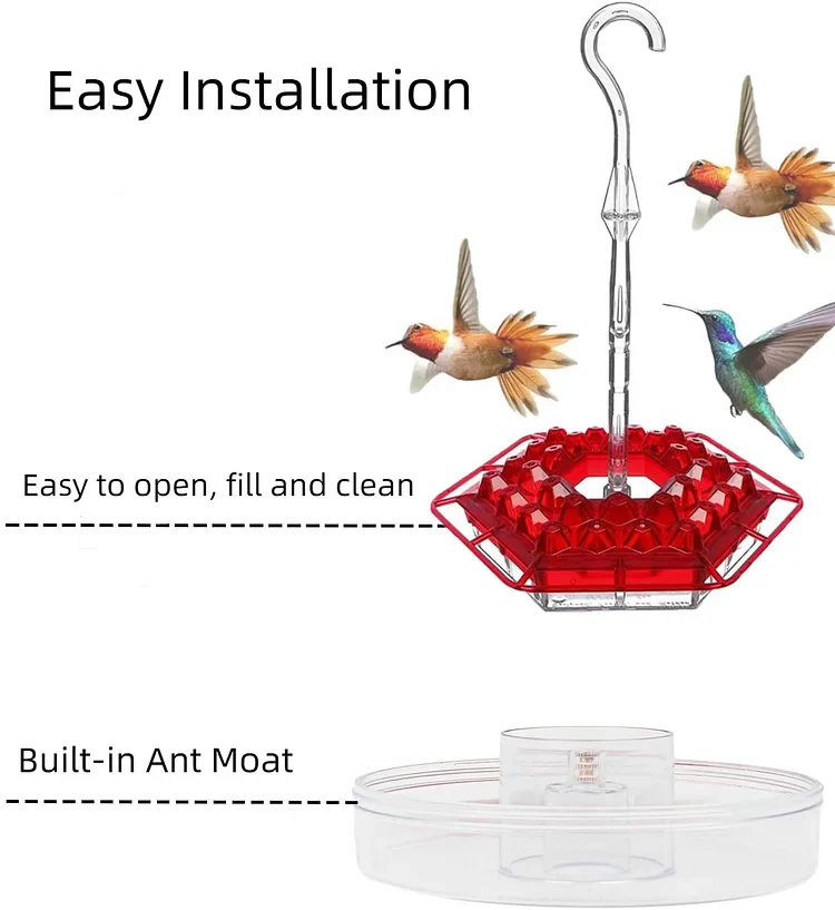 💥Last Day Sale 50% OFF🎁 Hanging Outdoor Hummingbird Feeder🐦 - Image 3